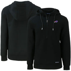 Buffalo Bills Cutter & Buck Primary Mark Roam Eco Recycled Half-Zip Pullover Hoodie - Black discount