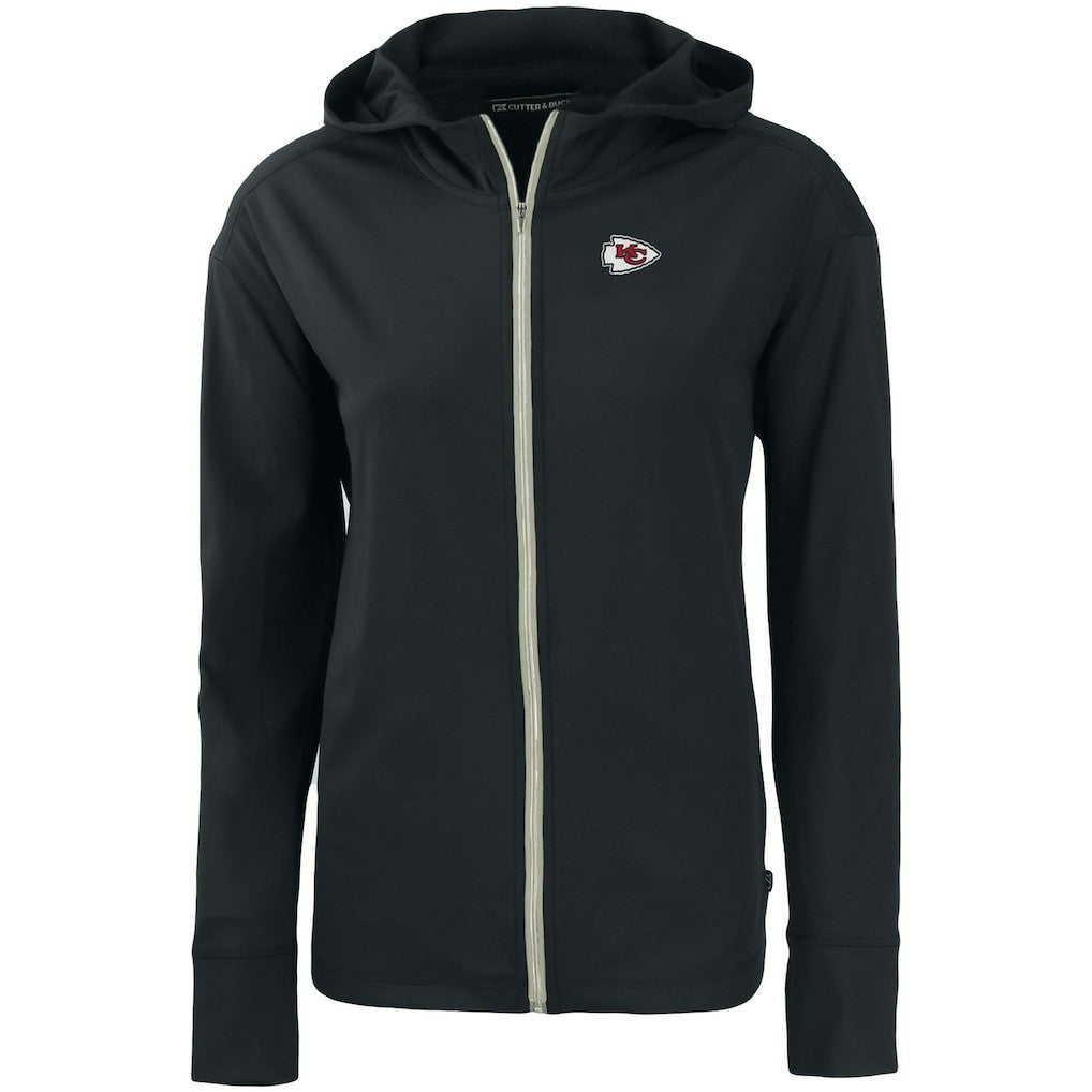 Kansas City Chiefs Cutter & Buck Women's Primary Mark Daybreak Eco Recycled Full-Zip Hoodie - Black sale
