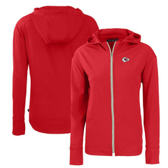 Kansas City Chiefs Cutter & Buck Women's Primary Mark Daybreak Eco Recycled Full-Zip Hoodie - Red online