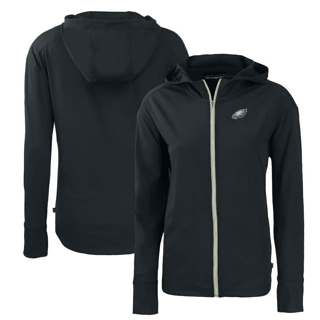 Philadelphia Eagles Cutter & Buck Women's Primary Mark Daybreak Eco Recycled Full-Zip Hoodie - Black discount