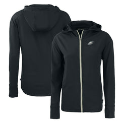 Philadelphia Eagles Cutter & Buck Women's Primary Mark Daybreak Eco Recycled Full-Zip Hoodie - Black discount