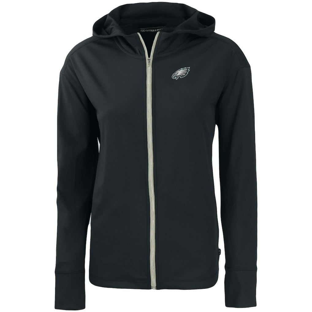 Philadelphia Eagles Cutter & Buck Women's Primary Mark Daybreak Eco Recycled Full-Zip Hoodie - Black discount