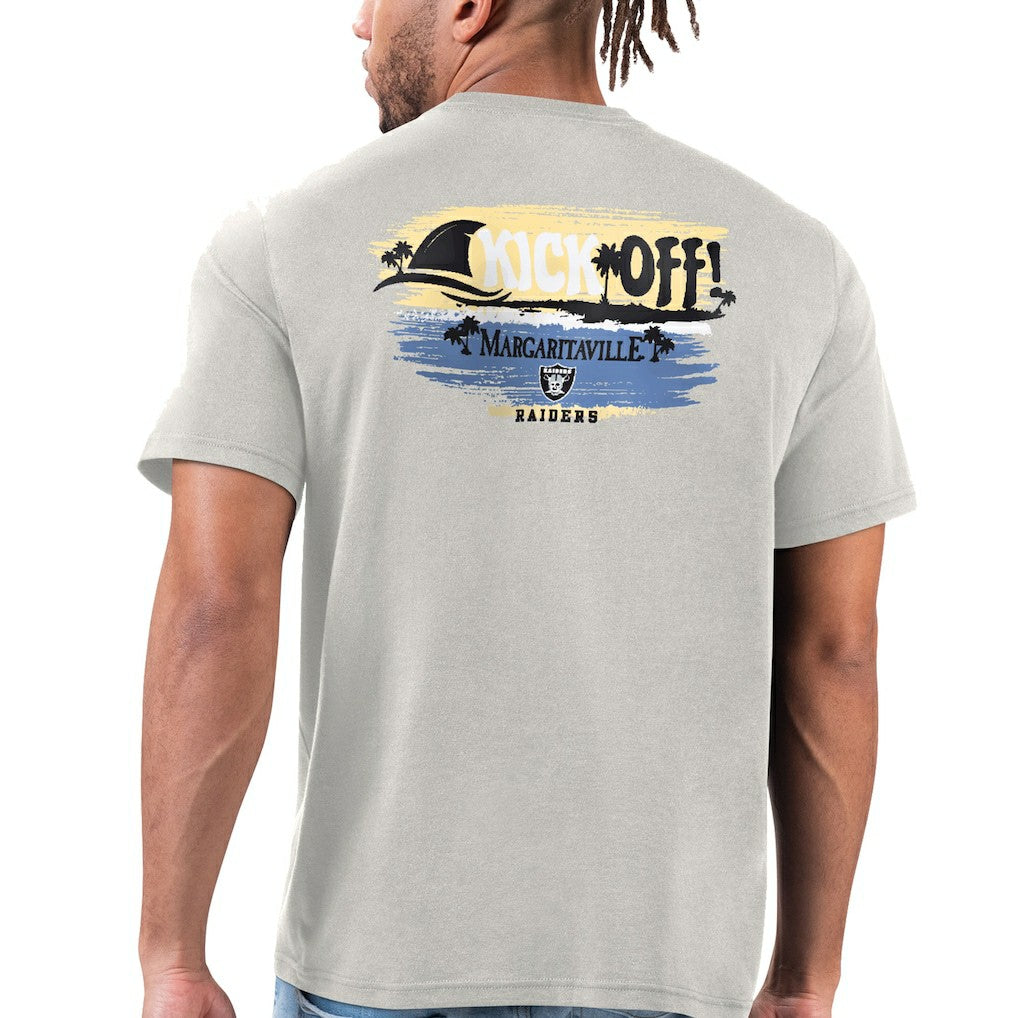 Las Vegas Raiders Margaritaville T-Shirt - Silver for sale