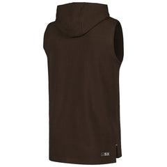 Cleveland Browns MSX by Michael Strahan Captain Sleeveless Hoodie T-Shirt - Brown discount