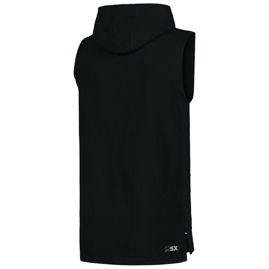 Cincinnati Bengals MSX by Michael Strahan Captain Sleeveless Hoodie T-Shirt - Black sale