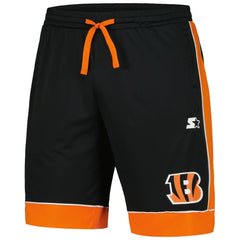 Cincinnati Bengals Starter Fan Favorite Fashion Shorts - Black/Orange sale