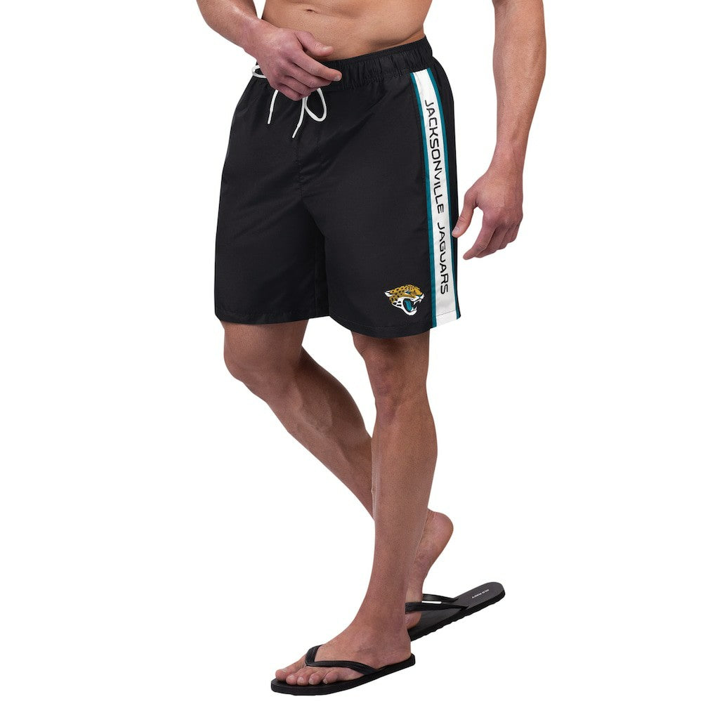 Jacksonville Jaguars G-III Sports by Carl Banks Streamline Volley Swim Shorts - Black sale