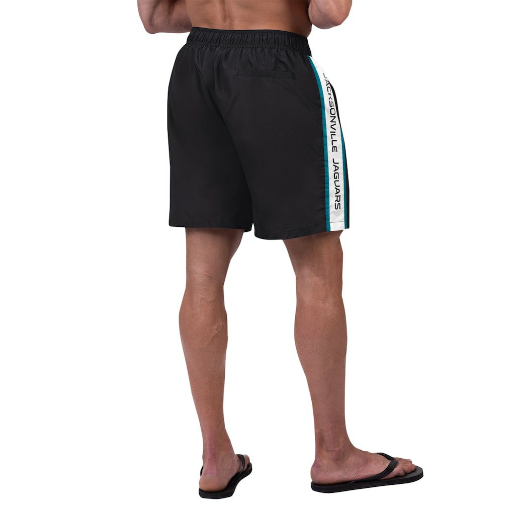 Jacksonville Jaguars G-III Sports by Carl Banks Streamline Volley Swim Shorts - Black sale