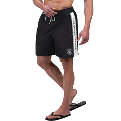 Las Vegas Raiders G-III Sports by Carl Banks Streamline Volley Swim Shorts - Black for sale