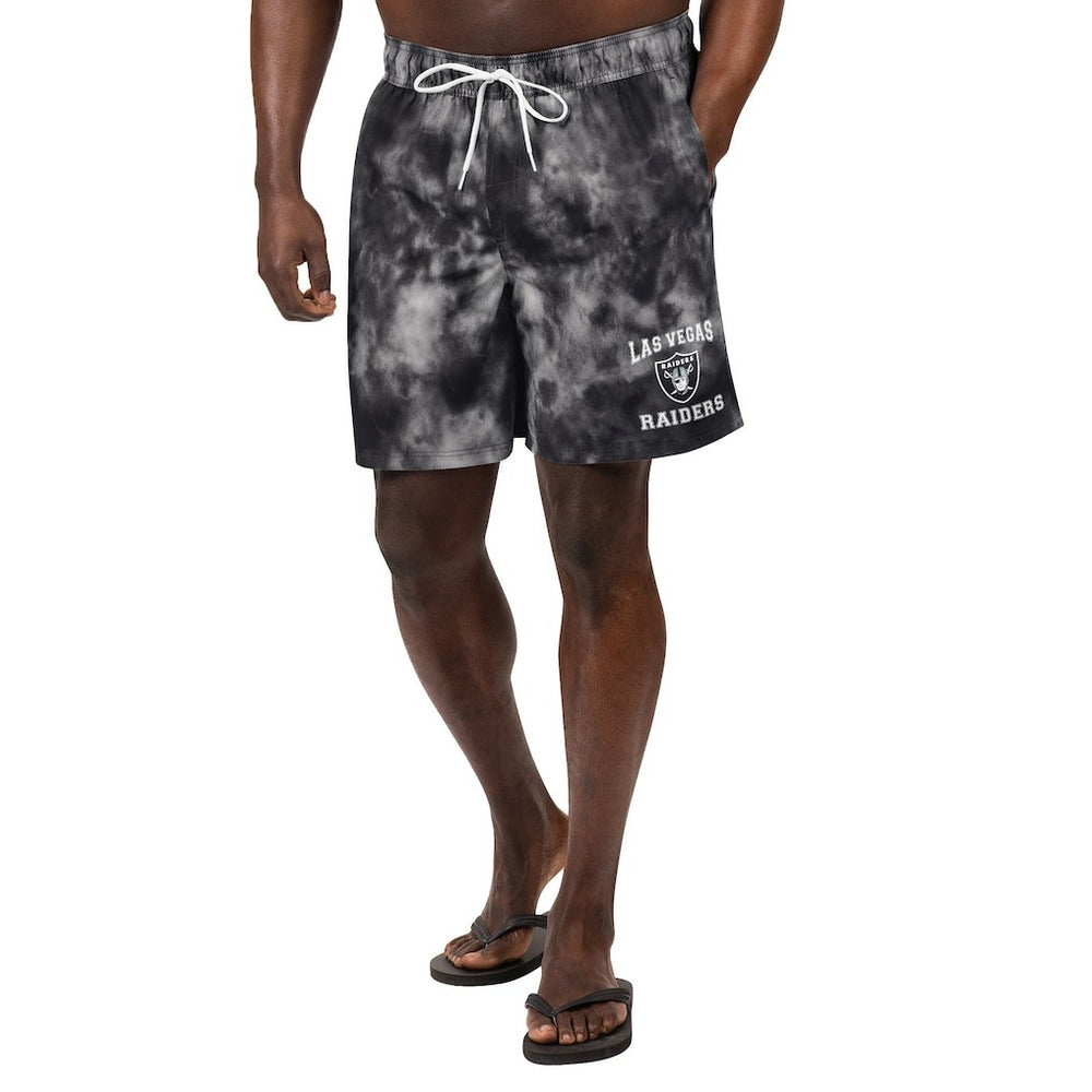 Las Vegas Raiders G-III Sports by Carl Banks Change Up Volley Swim Trunks - Black sale