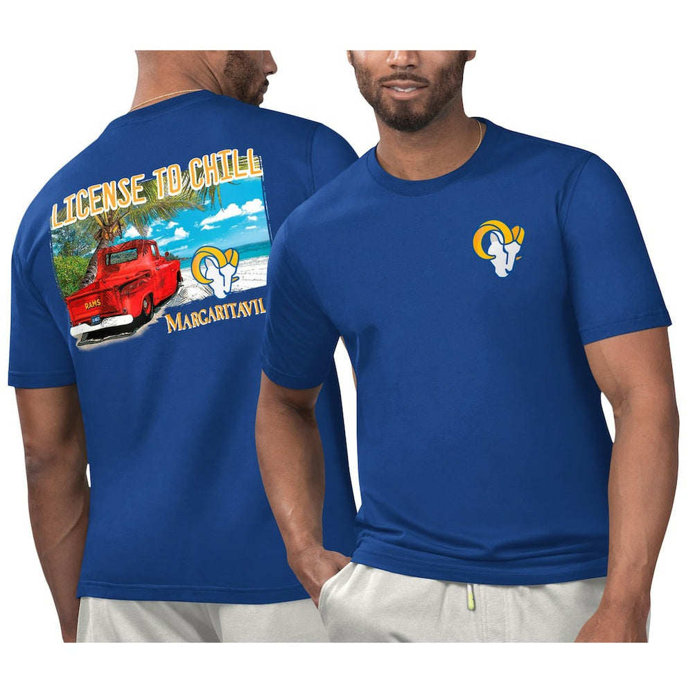 Los Angeles Rams Margaritaville Licensed to Chill T-Shirt - Royal sale
