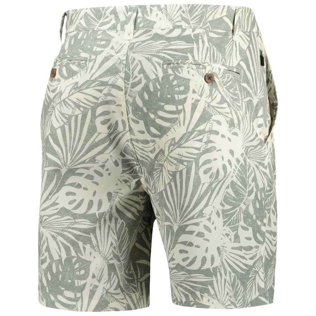Cleveland Browns Margaritaville Sandwashed Monstera Print Amphib Shorts - Gray for sale