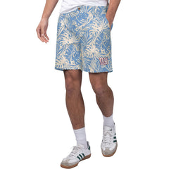 New York Giants Margaritaville Sandwashed Monstera Print Amphib Shorts - Royal discount