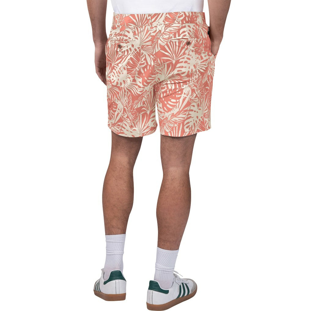 Kansas City Chiefs Margaritaville Sandwashed Monstera Print Amphib Shorts - Red outlet