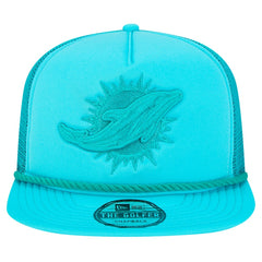 New Era Miami Dolphins Aqua Active Tone Golfer Snapback Hat on sale