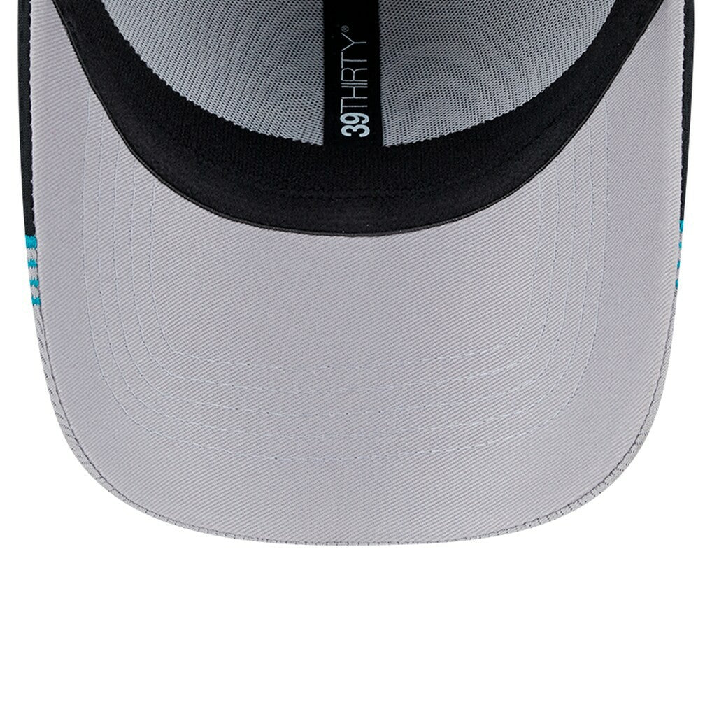 New Era Jacksonville Jaguars Gray Throwback Active Visor Trim 39THIRTY Flex Hat sale