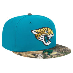 New Era Jacksonville Jaguars Teal Active Two-Tone Camo 59FIFTY Fitted Hat cheap