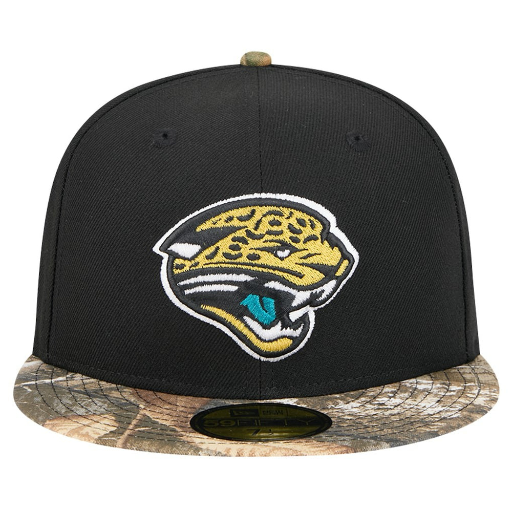 New Era Jacksonville Jaguars Black Active Two-Tone Camo 59FIFTY Fitted Hat on sale