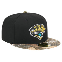New Era Jacksonville Jaguars Black Active Two-Tone Camo 59FIFTY Fitted Hat on sale
