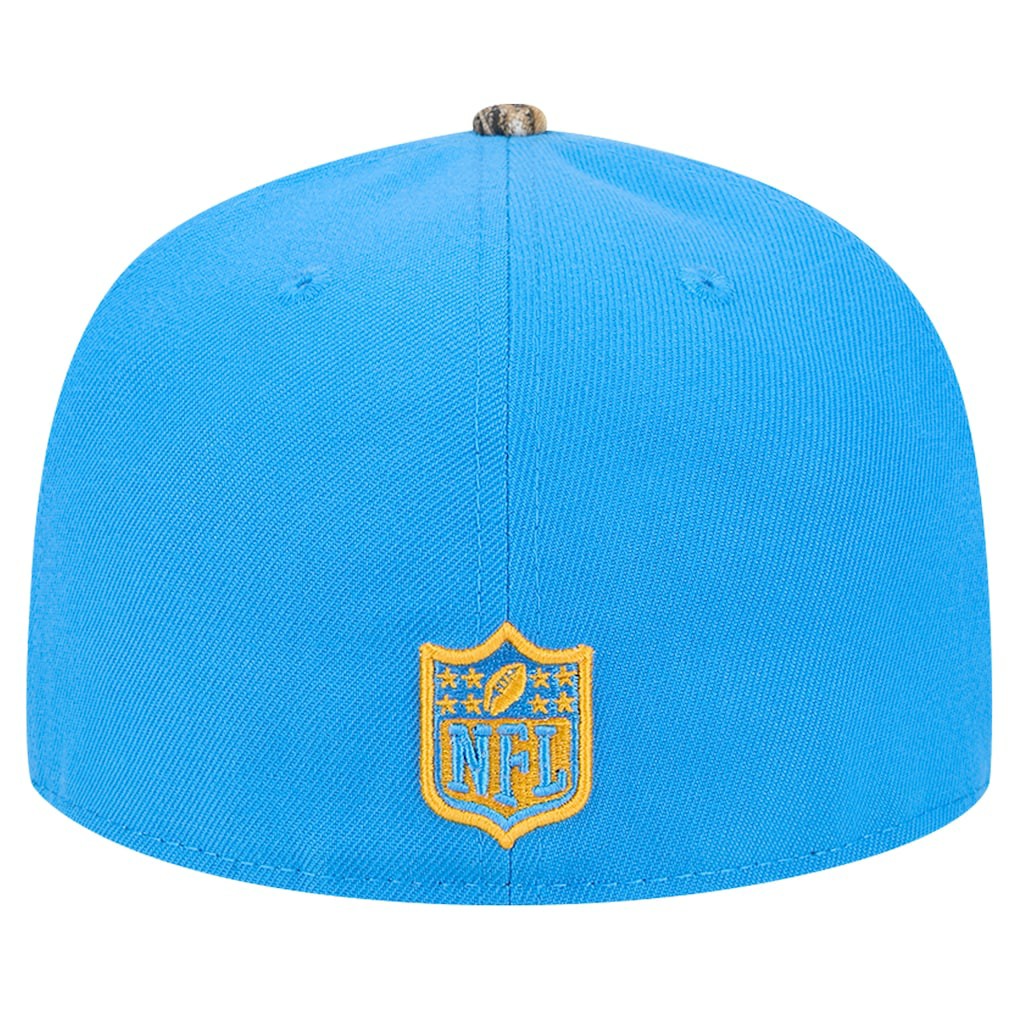 New Era Los Angeles Chargers Powder Blue Active Two-Tone Camo 59FIFTY Fitted Hat on sale