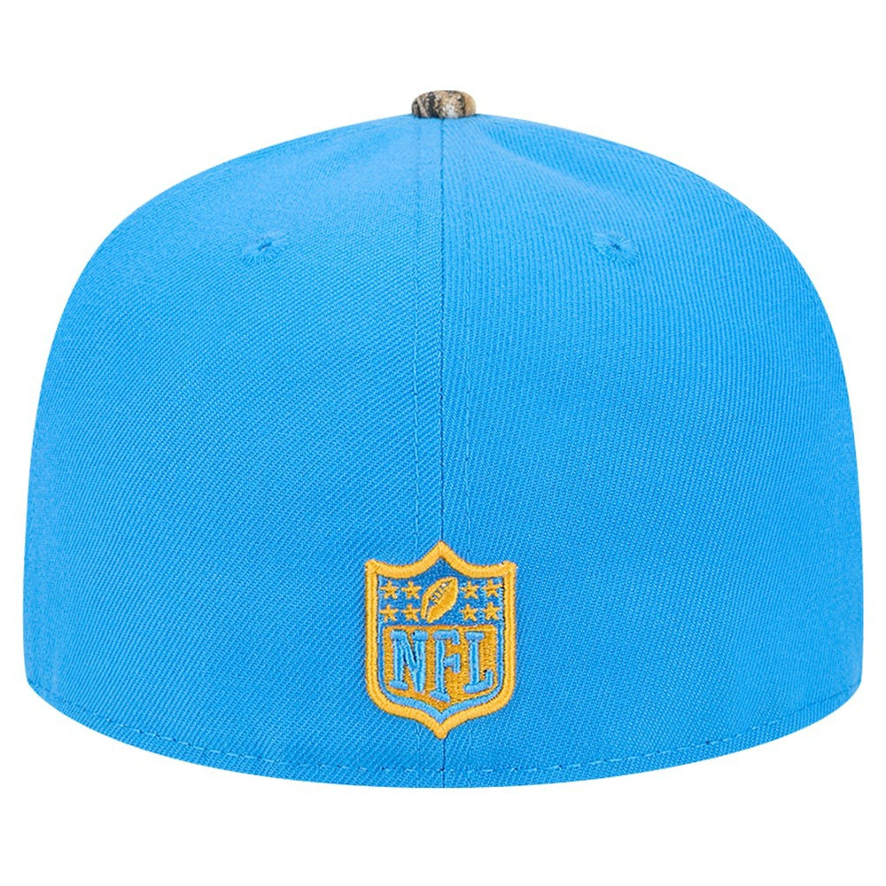New Era Los Angeles Chargers Powder Blue Active Two-Tone Camo 59FIFTY Fitted Hat on sale
