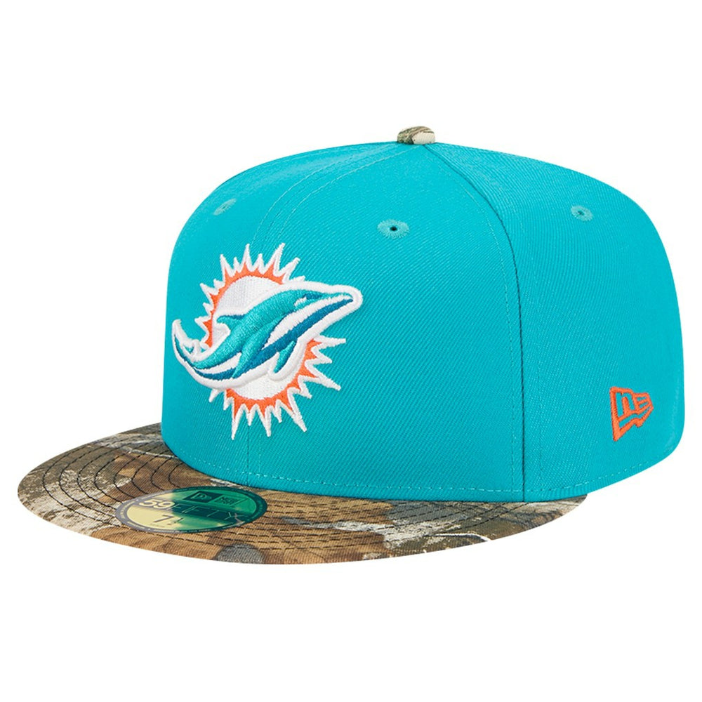 New Era Miami Dolphins Aqua Active Two-Tone Camo 59FIFTY Fitted Hat online
