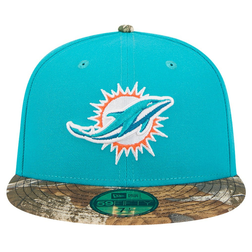 New Era Miami Dolphins Aqua Active Two-Tone Camo 59FIFTY Fitted Hat online