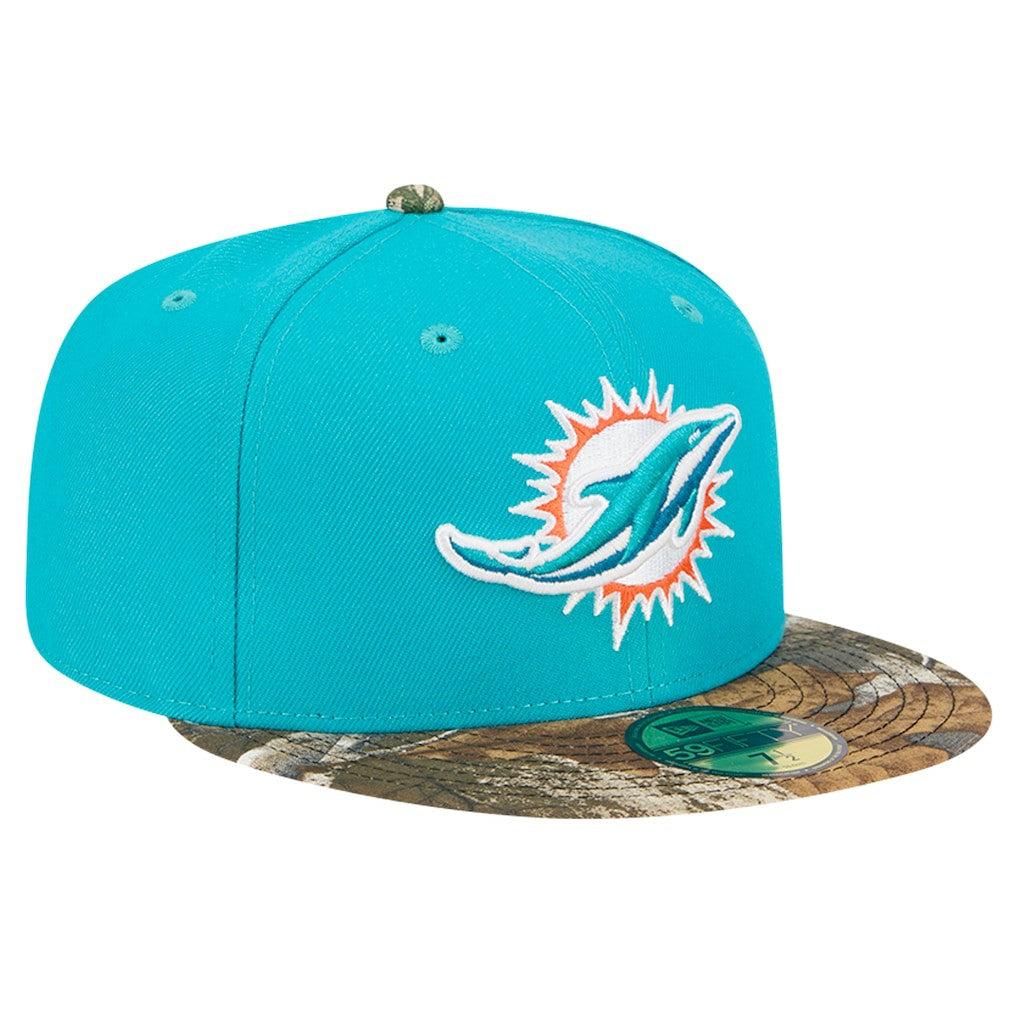New Era Miami Dolphins Aqua Active Two-Tone Camo 59FIFTY Fitted Hat online