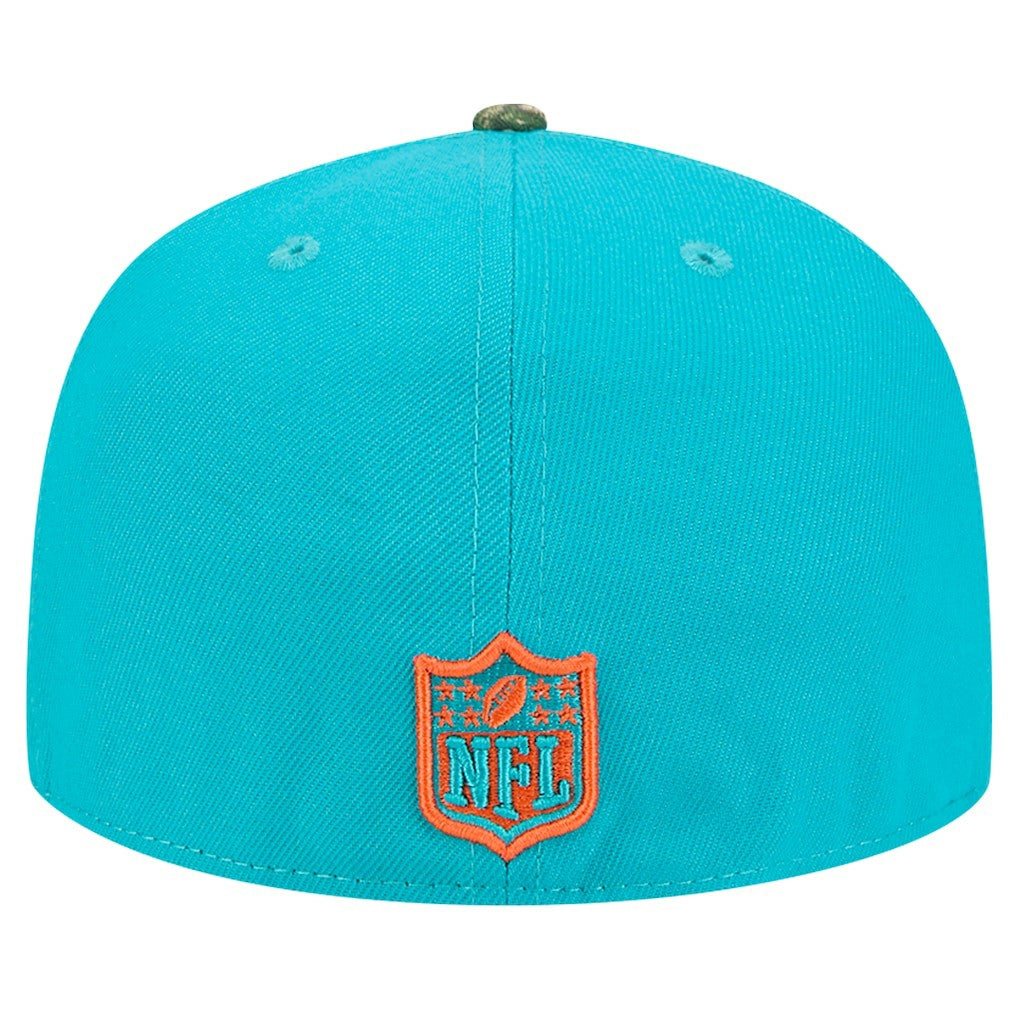 New Era Miami Dolphins Aqua Active Two-Tone Camo 59FIFTY Fitted Hat online