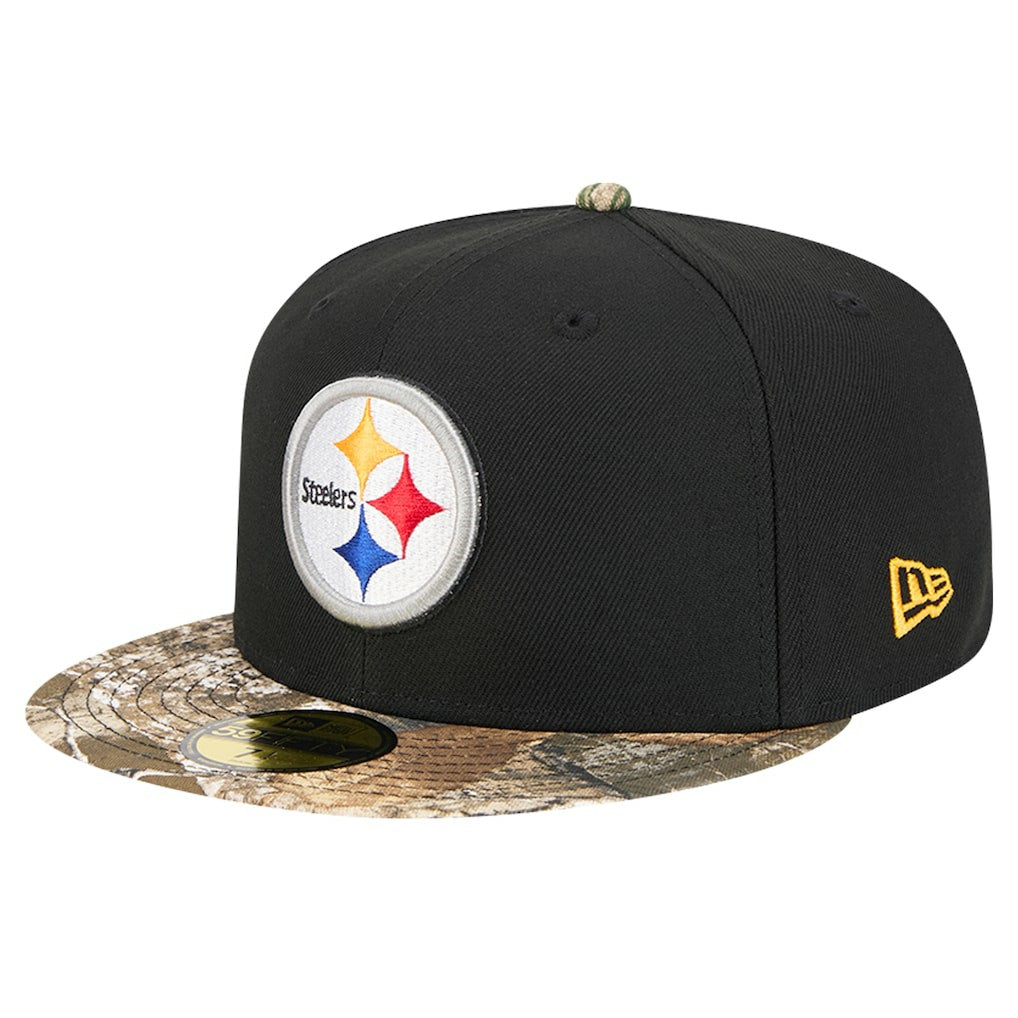 New Era Pittsburgh Steelers Black Active Two-Tone Camo 59FIFTY Fitted Hat online