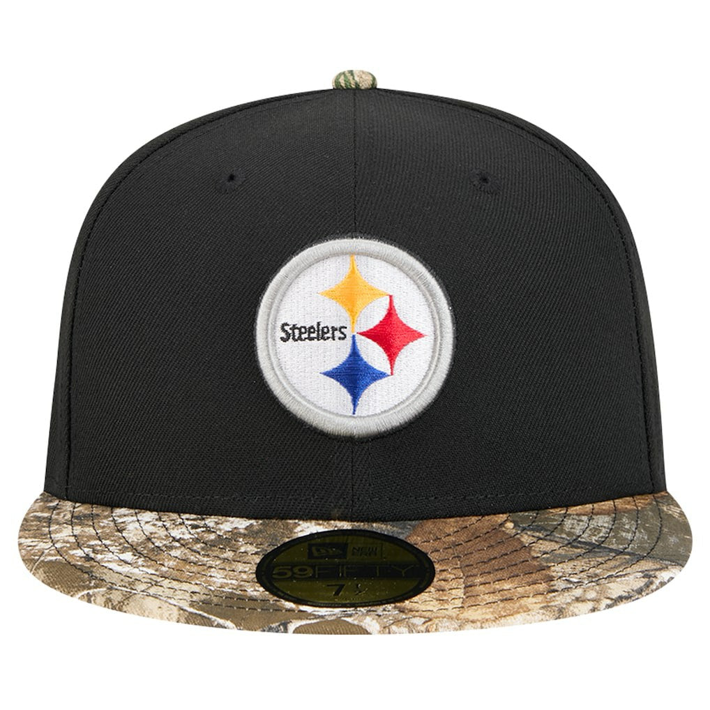 New Era Pittsburgh Steelers Black Active Two-Tone Camo 59FIFTY Fitted Hat online