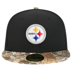 New Era Pittsburgh Steelers Black Active Two-Tone Camo 59FIFTY Fitted Hat online