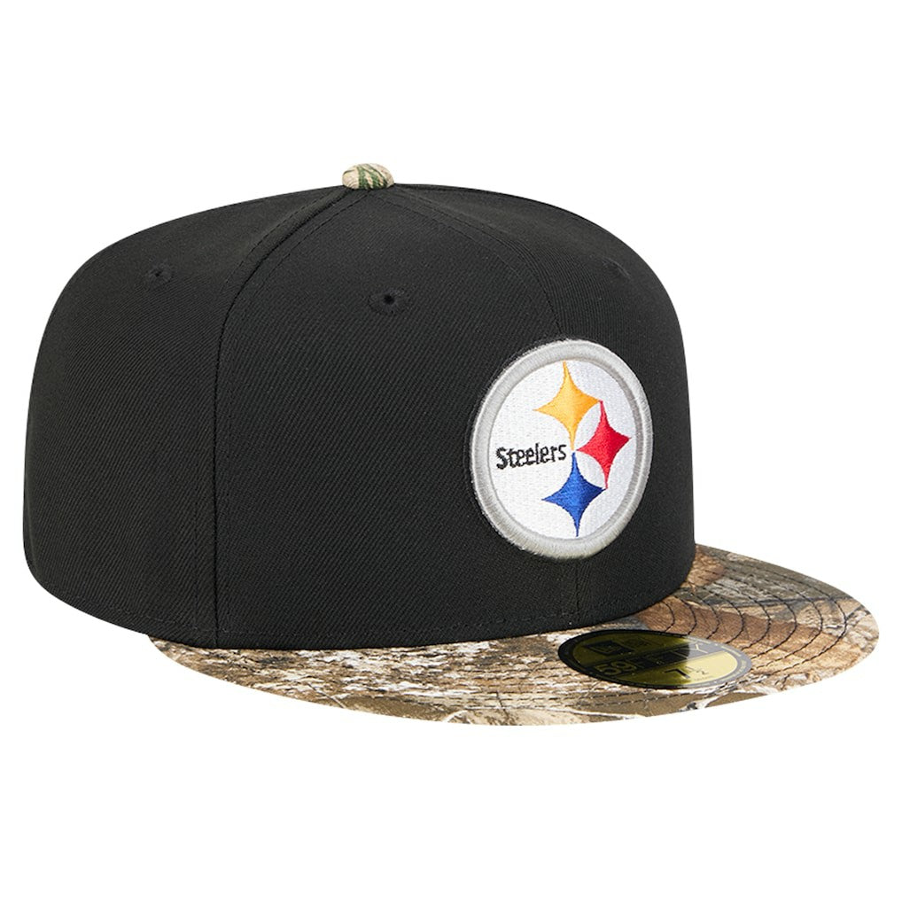 New Era Pittsburgh Steelers Black Active Two-Tone Camo 59FIFTY Fitted Hat online