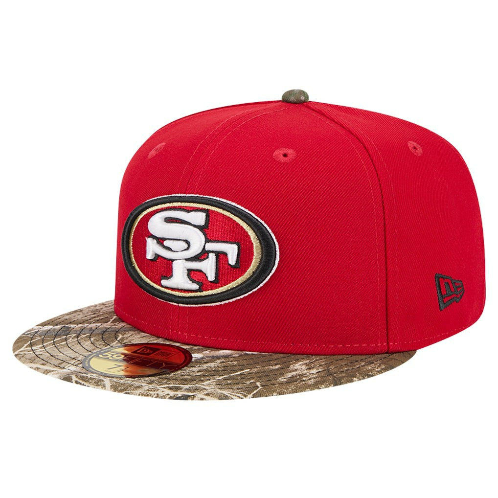 New Era San Francisco 49ers Scarlet Active Two-Tone Camo 59FIFTY Fitted Hat online