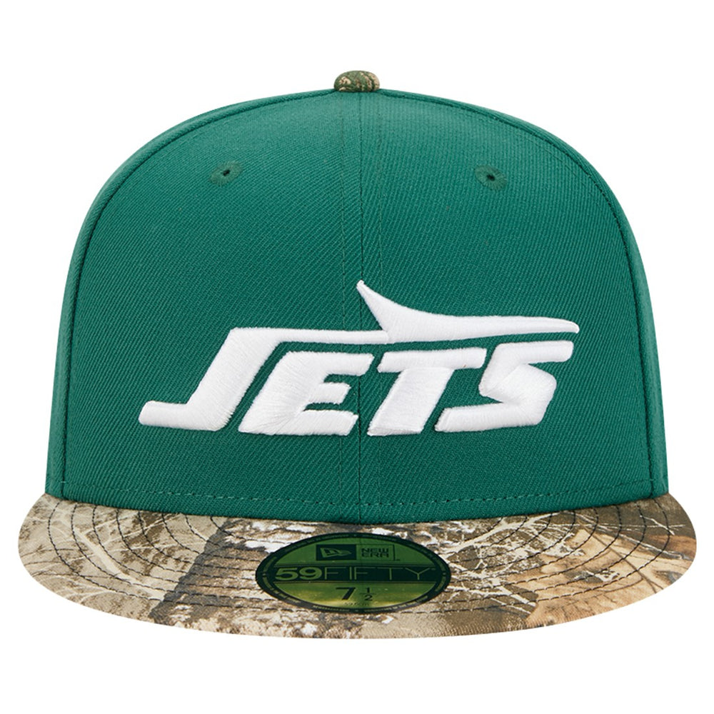 New Era New York Jets Green Active Two-Tone Camo 59FIFTY Fitted Hat cheap