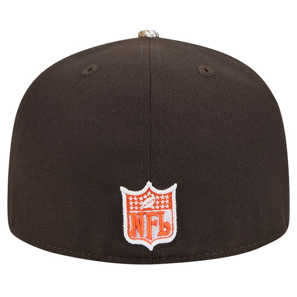 New Era Cleveland Browns Brown Active Two-Tone Camo 59FIFTY Fitted Hat for sale