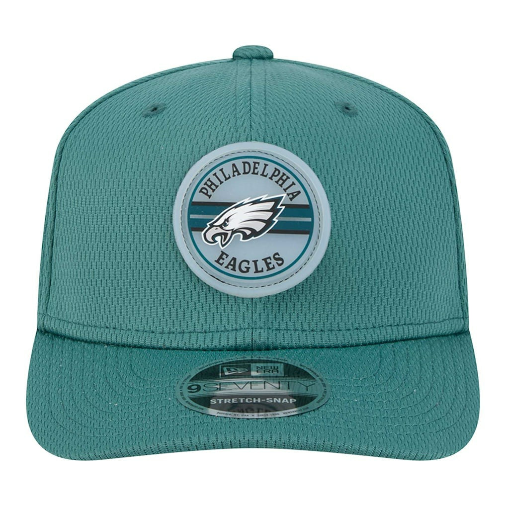 Philadelphia Eagles New Era Adventure Patched 9SEVENTY Stretch-Snap Adjustable Hat - Midnight Green discount