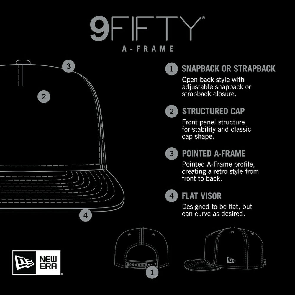 New Era New York Giants Distressed 9FIFTY A-Frame Snapback Hat - White/Royal on sale