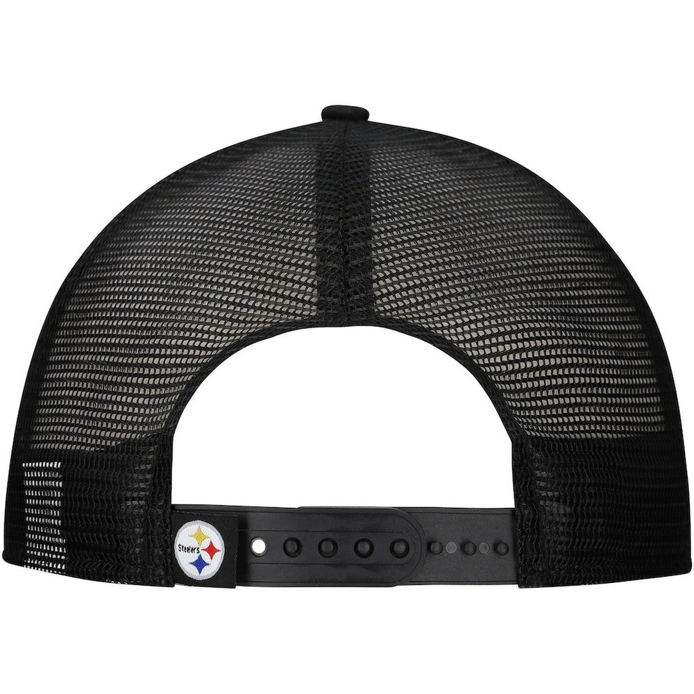 New Era Pittsburgh Steelers Distressed 9FIFTY A-Frame Snapback Hat - White/Black outlet