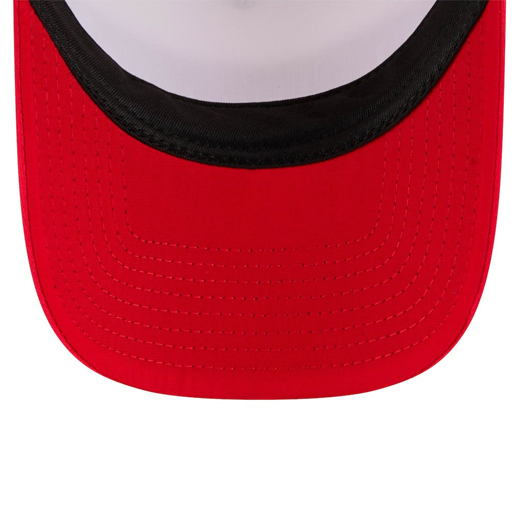 San Francisco 49ers New Era Sport Night Color Block 9FORTY A-Frame Trucker Adjustable Hat - White/Scarlet cheap