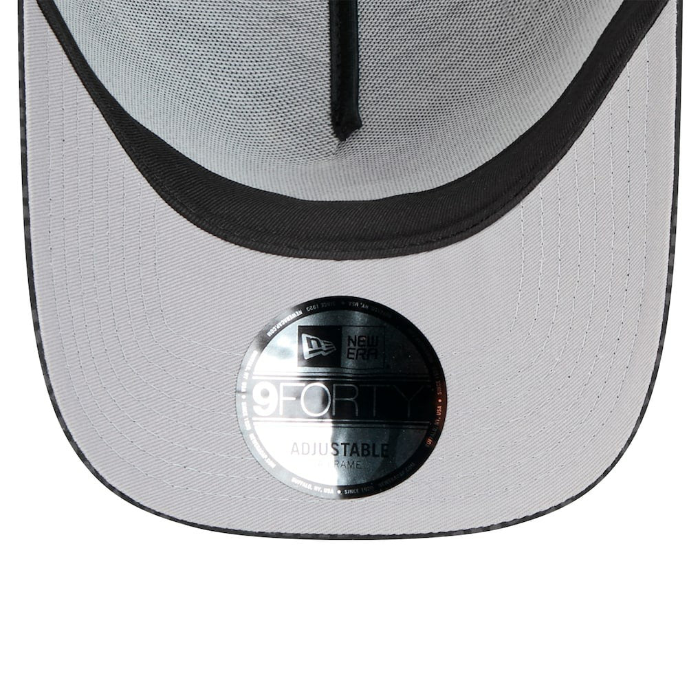 Jacksonville Jaguars New Era Midnight Ink Tonal Text A-Frame Trucker 9FORTY Adjustable Hat - Black discount