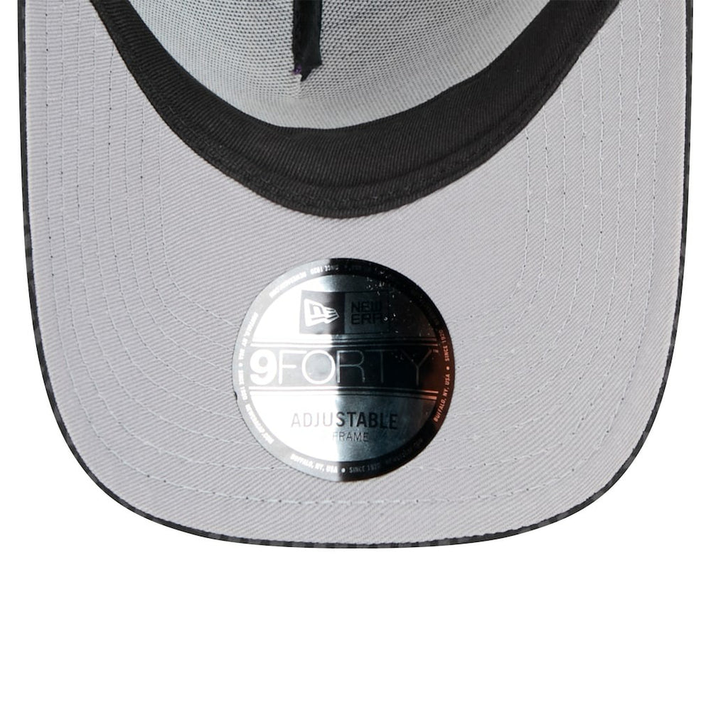 New Orleans Saints New Era Midnight Ink Tonal Text A-Frame Trucker 9FORTY Adjustable Hat - Black sale