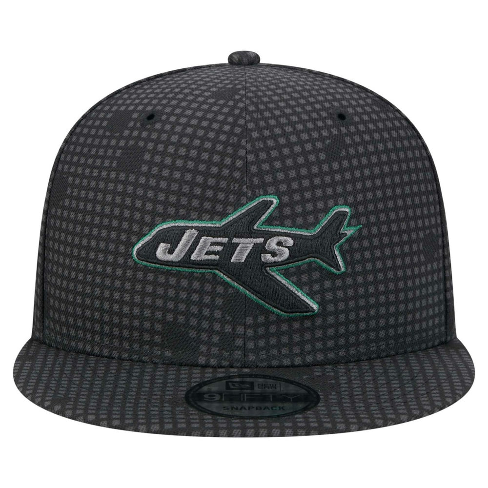 New Era New York Jets Black Midnight Ink Pop Outline 9FIFTY Snapback Hat cheap
