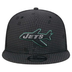 New Era New York Jets Black Midnight Ink Pop Outline 9FIFTY Snapback Hat cheap