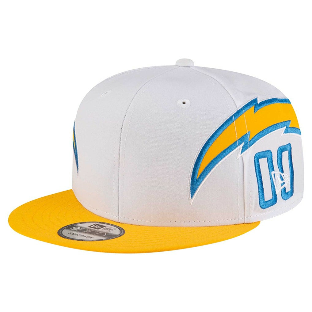 Los Angeles Chargers New Era Helmet 9FIFTY Snapback Hat - White discount
