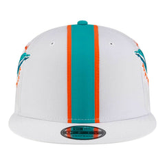 Miami Dolphins New Era Helmet 9FIFTY Snapback Hat - White sale
