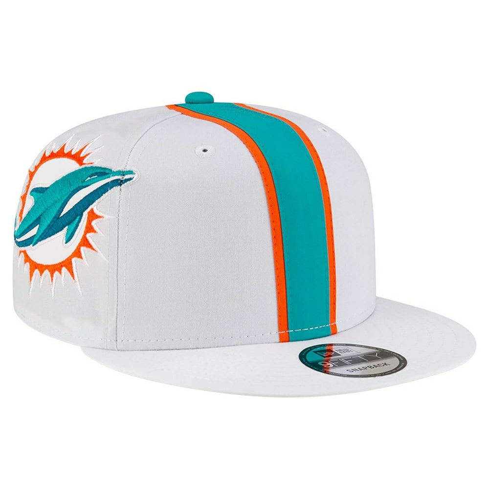 Miami Dolphins New Era Helmet 9FIFTY Snapback Hat - White sale