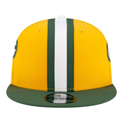 Green Bay Packers New Era Helmet 9FIFTY Snapback Hat - Gold on sale