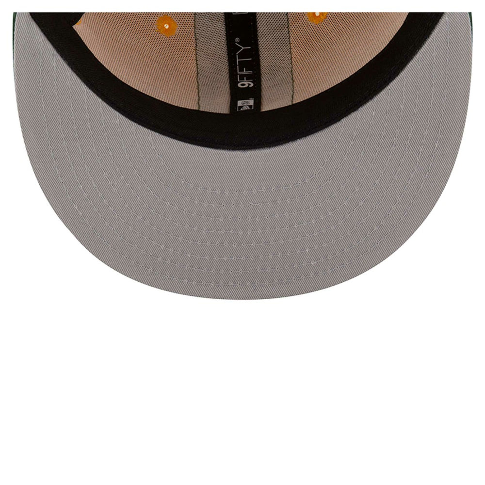 Green Bay Packers New Era Helmet 9FIFTY Snapback Hat - Gold on sale