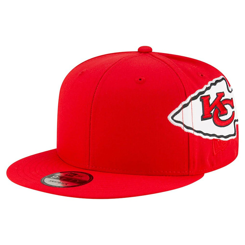 Kansas City Chiefs New Era Helmet 9FIFTY Snapback Hat - Red on sale